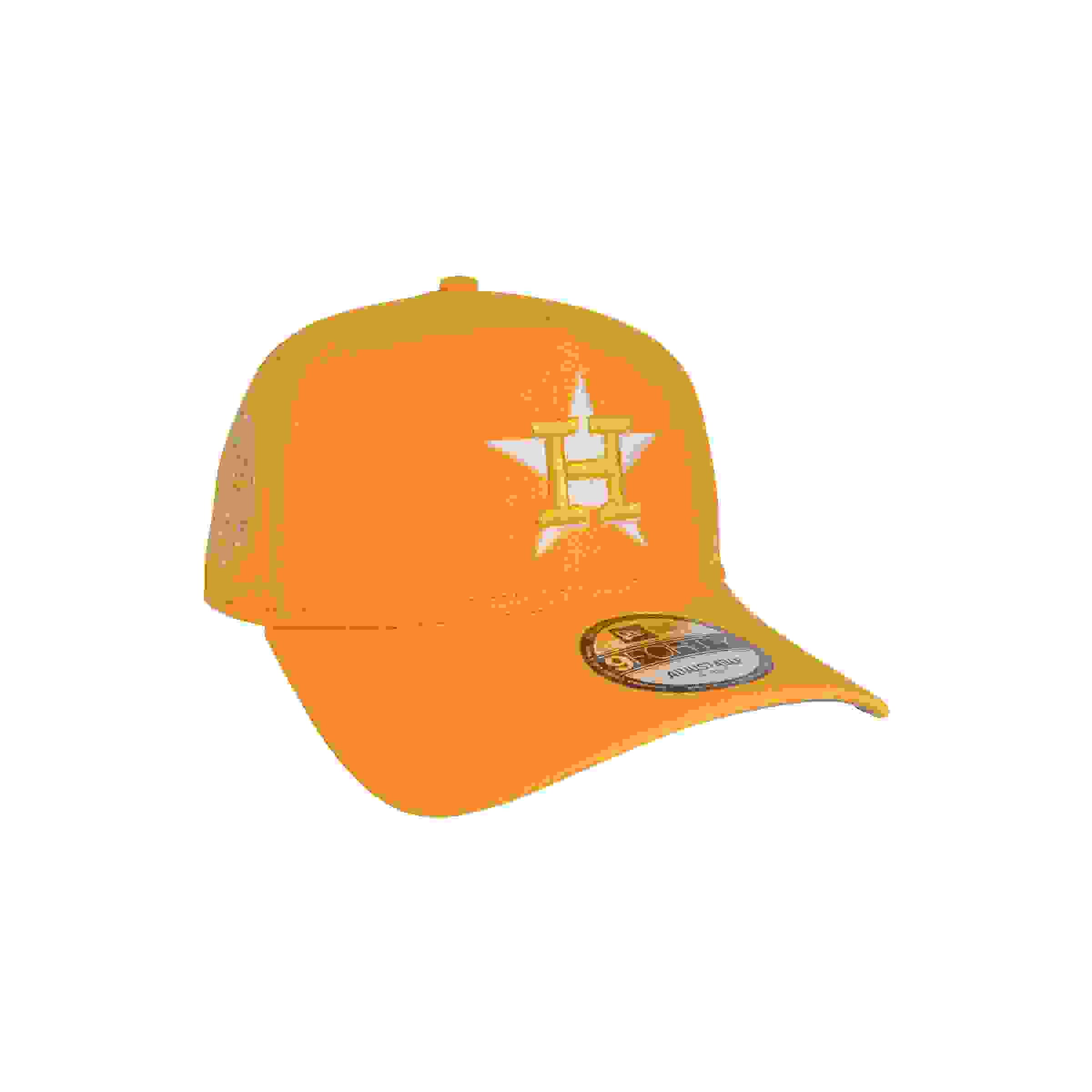 New Era Houston Astros 9FORTY A-Frame Color Pack Gold Snapback Hat
